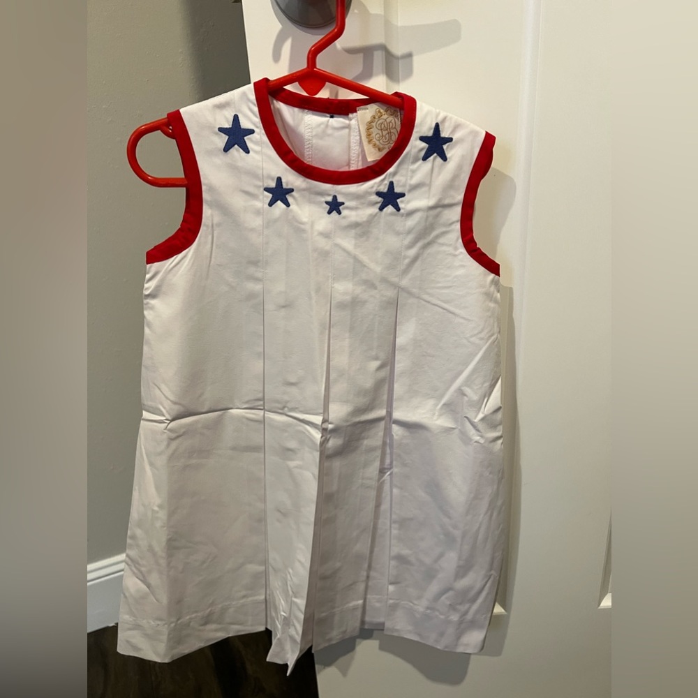 NWT The Beaufort Bonnet Company Mary Frances Frock - Stars App Size 5